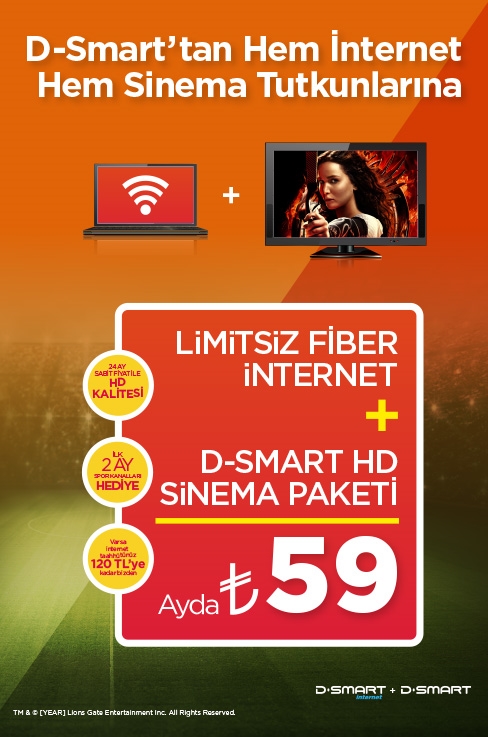 D-Smart Fiber İnternet ve Sinema Paketinde Büyük HD ...